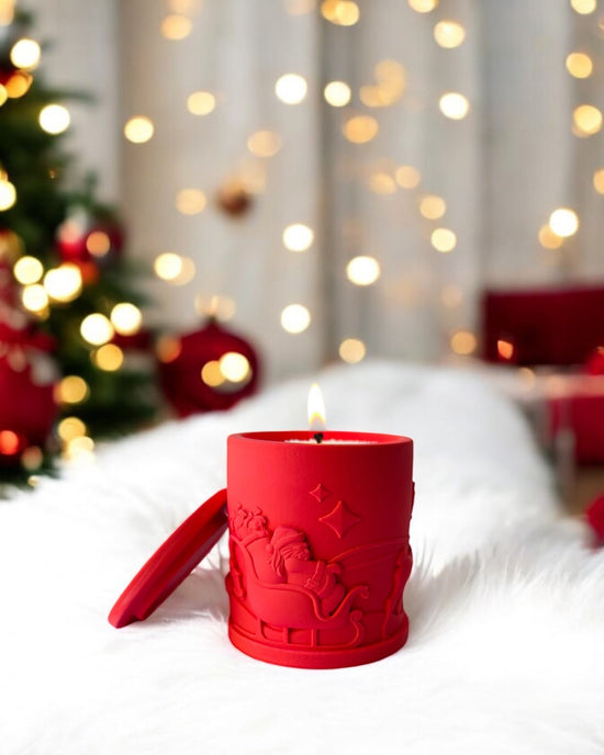 Santa's Holiday Candle